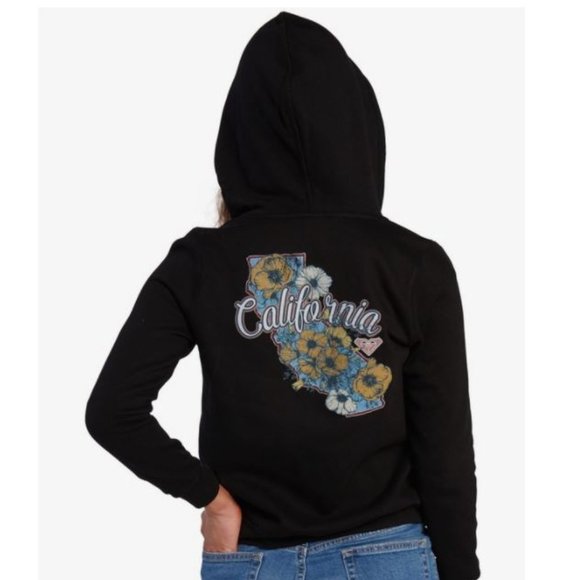 Roxy Sweaters - Cali T Beautiful California Zip-Up Hoodie